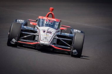 Toowoomba, Avustralya 'dan Will PowER (12) Indianapolis 500' ün 108. koşusu için Speedway, IN 'deki Indianapolis Motor Yarış Pisti' nde pratik yapıyor..