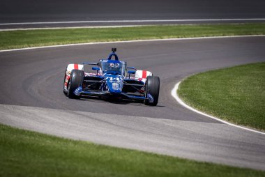 Woodbury, Connecticut 'tan SANTINO FERRUCCI (14), Indianapolis 500' ün 108. koşusu için Speedway, IN 'deki Indianapolis Motor Yarış Pisti' nde pratik yapıyor..