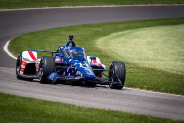 SANTINO FERRUCCI (14) of Woodbury, Connecticut practices for the 108th Running of the Indianapolis 500 at the Indianapolis Motor Speedway in Speedway, IN. clipart