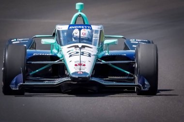 İsveç 'in Kumla kentinden MARCUS ERICSSON (28) Indianapolis 500' ün 108. koşusu için Speedway, IN 'deki Indianapolis Motor Yarış Pisti' nde pratik yapmaktadır..