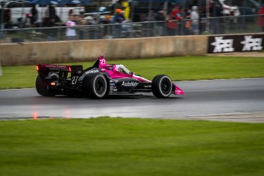 Jüpiter, Florida 'dan KYLE KIRKWOOD (27), Elkhart Gölü, WI' deki Road America 'daki XPEL Grand Prix' e hak kazandı..