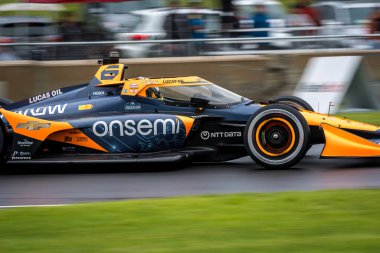 Grasse, Fransa 'dan Theo POURCHAIRE (R) (6), Elkhart Gölü' ndeki Road America 'da XPEL Grand Prix' e hak kazandı..