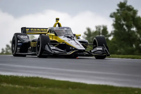 stock image COLTON HERTA (26) of Valencia, California qualifies for the XPEL Grand Prix at Road America in Elkhart Lake, WI.