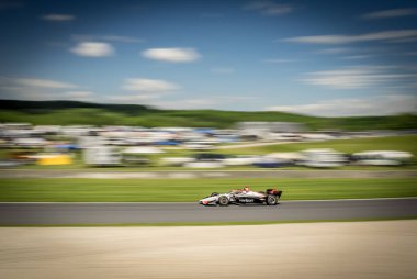 Toowoomba, Avustralya 'dan Will PowER (12), Elkhart Gölü, WI' deki Road America 'da XPEL Grand Prix için pratik yapıyor..