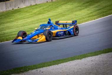 Bridgetown 'dan KYFFIN SIMPSON (R) (4), Barbados XPEL Grand Prix için Elkhart Gölü, WI..