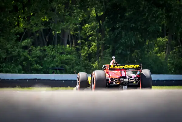 stock image PIETRO FITTIPALDI (30) of Miami, Florida practices for the XPEL Grand Prix at Road America in Elkhart Lake, WI.