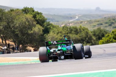 Arrecifes 'ten AGUSTIN HUGO CANAPINO (78), Arjantin' in Salinas, CA 'daki WeatherTech Raceway Laguna Seca' daki Firestone Grand Prix uygulamaları.