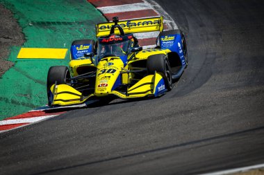Miami, Florida 'dan PIETRO FITTIPALDI (30), Salinas' taki WeatherTech Raceway Laguna Seca 'da Monterey' in Firestone Grand Prix 'i için pratik yapıyor..