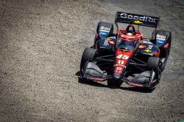 Hedensted, Danimarka 'dan Christian LUNGAARD (45), Salinas, CA' daki WeatherTech Raceway Laguna Seca 'da Monterey' in Firestone Grand Prix 'i için pratik yapıyor..