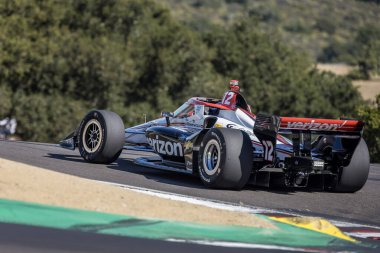 Toowoomba, Avustralya 'dan Will PowER (12), Salinas, CA' daki WeatherTech Raceway Laguna Seca 'da Monterey' in Firestone Grand Prix 'i için pratik yapıyor..