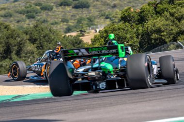 Monterey, Meksika 'dan PATO OWARD (5), Salinas, CA' daki WeatherTech Raceway Laguna Seca 'da Monterey' in Firestone Grand Prix 'i için pratik yapmaktadır..