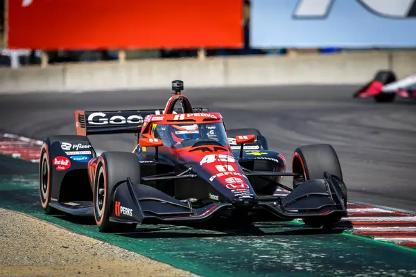 Hedensted, Danimarka 'dan Christian LUNGAARD (45), Salinas, CA' daki WeatherTech Raceway Laguna Seca 'da Monterey' in Firestone Grand Prix 'i için pratik yapıyor..