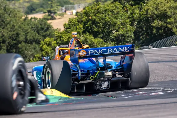 stock image SCOTT DIXON (9) of Auckland, New Zealand practices for the Firestone Grand Prix of Monterey at WeatherTech Raceway Laguna Seca in Salinas, CA.