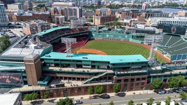 Fenway Park: Iconic Boston baseball stadium since 1912, home of the Red Sox, known for quirky features and historic significance clipart