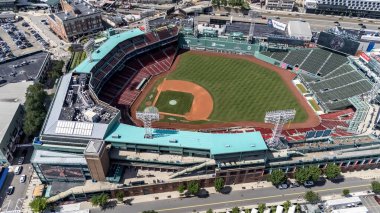 Fenway Park: Iconic Boston baseball stadium since 1912, home of the Red Sox, known for quirky features and historic significance clipart