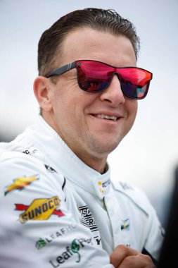 AJ Allmendinger, Newton, IA, ABD 'de etanol ile desteklenen Iowa Corn 350' ye katılmaya hazırlanıyor.
