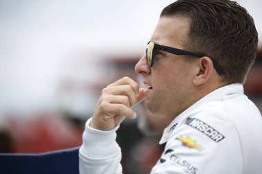 AJ Allmendinger, Newton, IA, ABD 'de etanol ile desteklenen Iowa Corn 350' ye katılmaya hazırlanıyor.