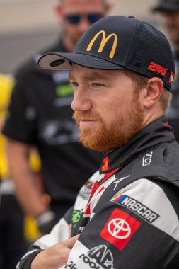Tyler Reddick Iowa Corn 350 için elemelerin başlamasını bekliyor. Newton, IA, ABD 'de etanol ile destekleniyor.