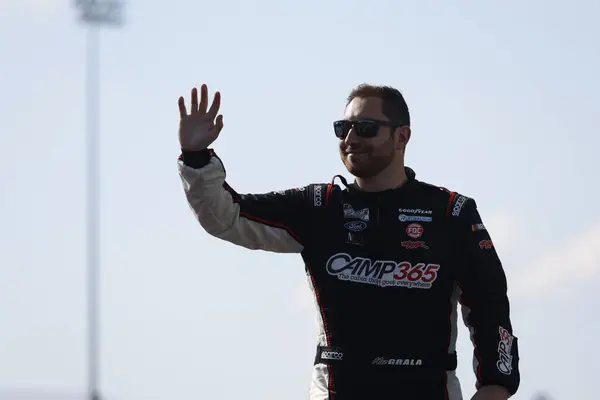 stock image Kaz Grala gets introduced for the Iowa Corn 350 Powered by Ethanol in Newton, IA, USA