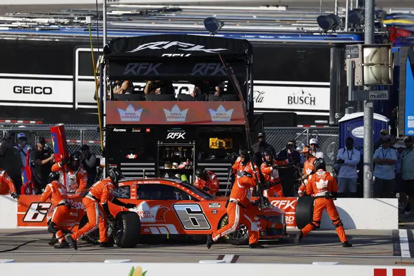 stock image Brad Keselowski makes a pit stop for the Iowa Corn 350 Powered by Ethanol in Newton, IA, USA