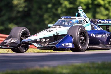 Valencia, Kaliforniya 'dan COLTON HERTA (26) Honda Indy 200 için Lexington' daki Orta Ohio Spor Otomobil Sahası 'nda antrenman yapıyor..