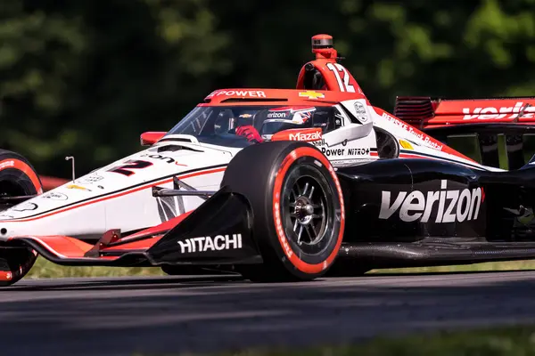 stock image WILL POWER (12) of Toowoomba, Australia practices for the Honda Indy 200 at Mid-Ohio Sports Car Course in Lexington, OH.