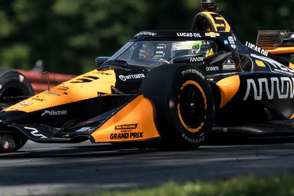 Stock image PATO OWARD (5) of Monterey, Mexico practices for the Honda Indy 200 at Mid-Ohio Sports Car Course in Lexington, OH.