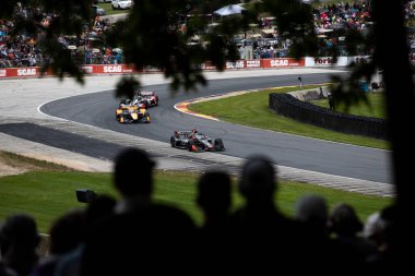 SANTINO FERRUCCI (14) of Woodbury, Connecticut drives on track during the XPEL Grand Prix at the Road America in Elkhart Lake WI. clipart