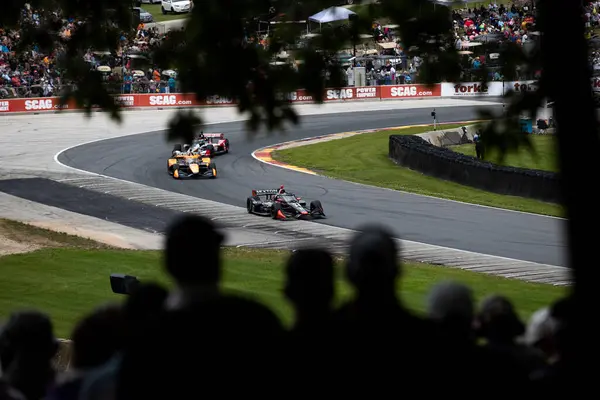 stock image SANTINO FERRUCCI (14) of Woodbury, Connecticut drives on track during the XPEL Grand Prix at the Road America in Elkhart Lake WI.