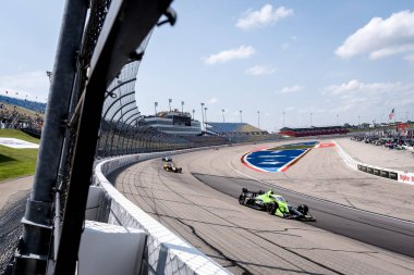 Hollanda 'nın Hoofddorp kentinden RINUS (21) Newton, IA' daki Iowa Speedway 'de Hy-Vee Homefront 250 uygulaması.