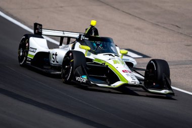 JACK HARVEY (18) of Bassingham, England practices for the Hy-Vee Homefront 250 at Iowa Speedway in Newton, IA. clipart