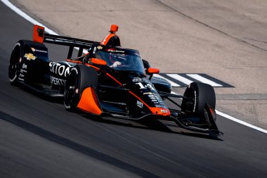 Woodbury, Connecticut 'tan SANTINO FERRUCCI (14) Newton, IA' daki Iowa Speedway 'de Hy-Vee Homefront 250 uygulaması.