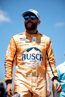 Ross Chastain, VISITPA.com tarafından Long Pond, PA, ABD 'de sunulan Büyük Amerikan Kaçışı 400 için pratik yapmaya hazırlanıyor.