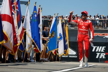 Noah Gragson, VISITPA.com tarafından Long Pond, PA, ABD 'de sunulan Büyük Amerikan Kaçışı 400 için hazırlanıyor.