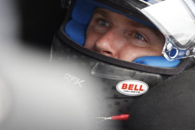 Chris Buescher, USA Today 301 için Concord, NH, ABD 'de antrenman yapmaya hazırlanıyor.