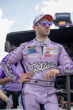 NASCAR Cup Series  driver, Daniel Suarez takes to the track to practice for the Ally 400 in Lebanon, TN, USA clipart