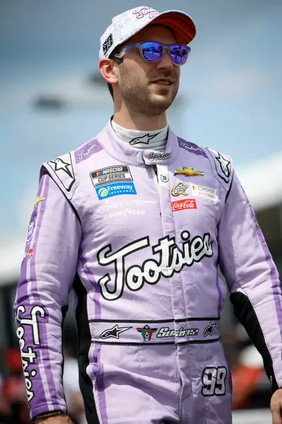 stock image Daniel Suarez gets ready to practice for the Ally 400 in Lebanon, TN, USA