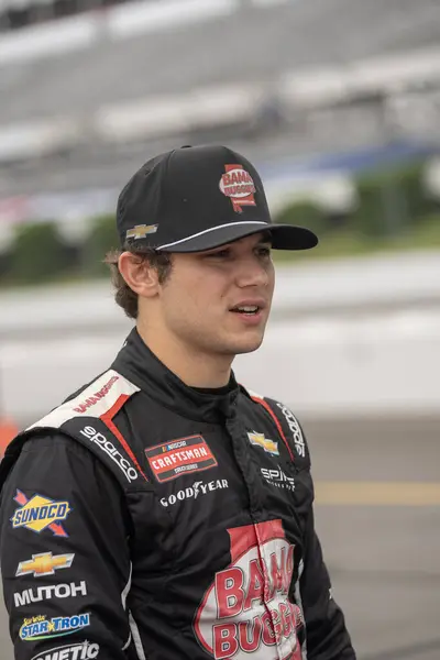 stock image Chase Purdy takes to the track to practice for the CRC Brakleen 175 in Long Pond, PA, USA