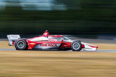 JOSEF NEWGARDEN (2) (USA) of Nashville, Tennessee qualifies for the Bitnile.com Grand Prix of Portland at the Portland International Raceway in Portland, OR. clipart