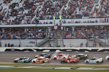 23 Ağustos 2024-Daytona, FL; AJ Allmendinger Wawa 250 için Daytona, FL, ABD 'de Coca-Cola tarafından desteklenen yarışlar