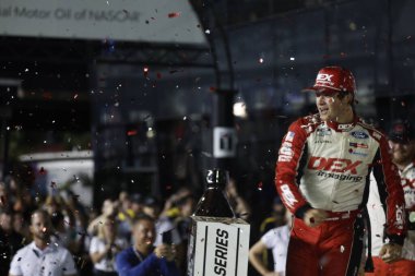 24 Ağustos 2024-Daytona, FL; Harrison Burton Daytona, FL, ABD 'de Coca Cola Zero Sugar 400' ü kazandı.