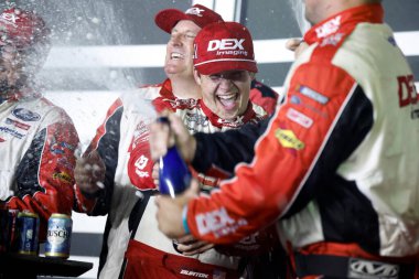 24 Ağustos 2024-Daytona, FL; Harrison Burton Daytona, FL, ABD 'de Coca Cola Zero Sugar 400' ü kazandı.