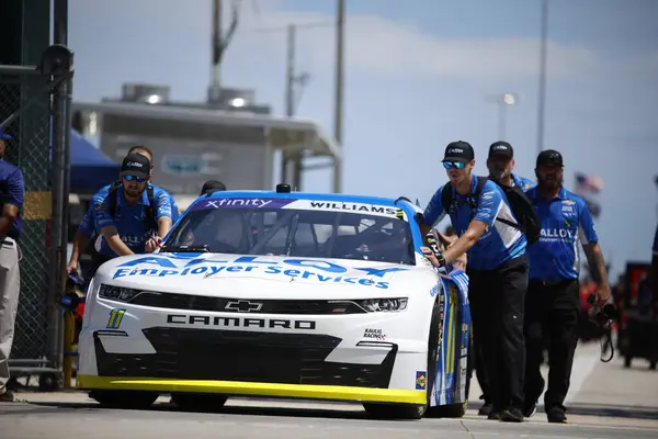 stock image Aug 23, 2024-Daytona, FL;  Josh Williams gets ready to qualify for the Wawa 250 Powered by Coca-Cola in Daytona, FL, USA