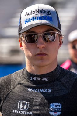 DAVID MALUKAS (66) (ABD) (Illinois), Batı Allis, WI 'deki Milwaukee Mile' de Hy-Vee Milwaukee 250 'lere katılmaya hazırlanıyor..