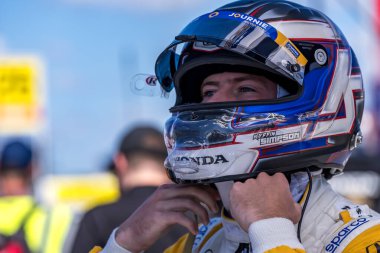 Bridgetown, Barbados 'tan KYFFIN SIMPSON (R) (4) (BRB), Batı Allis' teki Milwaukee Mile 250 'lere katılmaya hazırlanıyor..