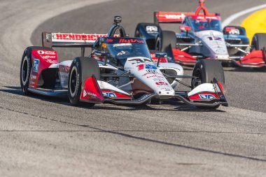 NTT INDYCAR SERIES sürücüsü, GRAM RAHAL (15) (ABD) (New Albany, Ohio), Batı Allis 'teki Milwaukee Mile 250' lerde Hy-Vee Milwaukee Mile yarışları sırasında,.