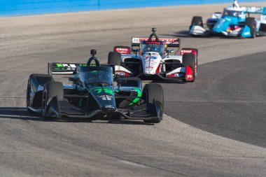 NTT INDYCAR SERIES sürücüsü, CONOR DALY (78) (ABD) (Indiana), Batı Allis 'teki Milwaukee Mile 250' lerde Hy-Vee Milwaukee Mile yarışları sırasında, WI.