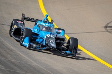 Kopenhag 'dan CHRISTIAN RASMUSSEN (R) (20) (DNK), Danimarka' nın Big Machine Music City Grand Prix uygulamaları Gainbridge tarafından Lübnan 'daki Nashville Superspeedway, TN.