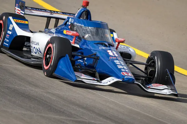 Stockholm 'den LINUS LUNDQVIST (R) (8) (SWE), İsveç' in Büyük Makine Müzik Şehri Grand Prix uygulamaları Gainbridge tarafından Lübnan 'daki Nashville Superspeedway' de sunulmaktadır..