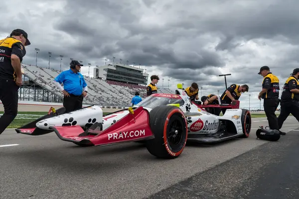 stock image STING RAY ROBB (41) (USA) of Payette, Idaho prepares to qualify for the Big Machine Music City Grand Prix Presented by Gainbridge at the Nashville Superspeedway in Lebanon, TN.